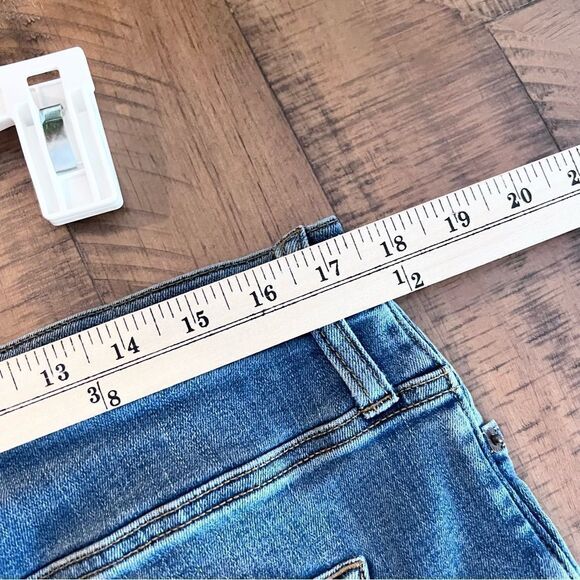 J.Crew 9"High Rise Skinny Blue Jeans Womens Button Fly Ankle Size 33 - Picture 4 of 6
